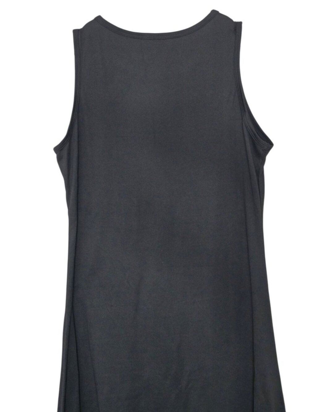 Women's Black Long Maxi Jersey Sleeveless Dress "God is good all the time" Size - Picture 4 of 6